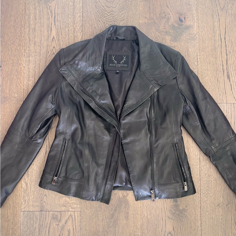 Women's Black Leather Jacket